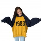 Loose Fashion Preppy Style Hoodies Brushed Hoody for Men and Women yellow XXL
