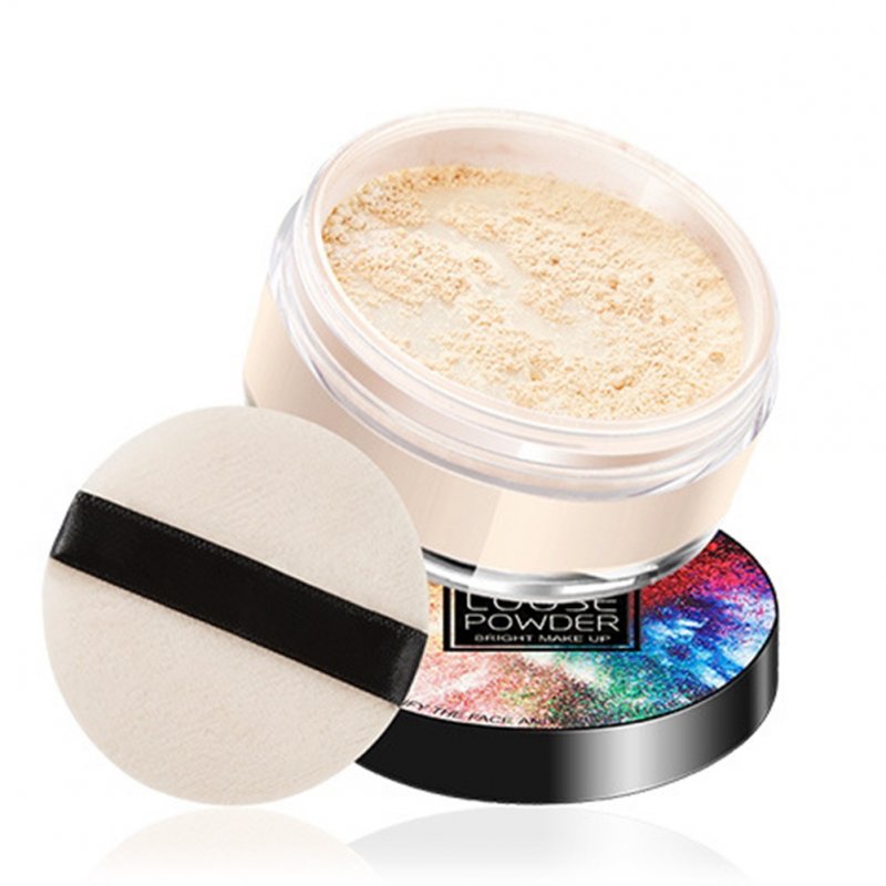 Loose Powder Concealer Brighten Light Oil Control Non Comedogenic Makeup Setting Powder  Natural White