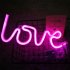 Love shaped  Neon  Light Battery Usb Dual purpose Modeling Lamp Valentine Day Confession Proposal Decoration Props Night Light