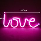 Love-shaped  Neon  Light Battery Usb Dual-purpose Modeling Lamp Valentine Day Confession Proposal Decoration Props Night Light