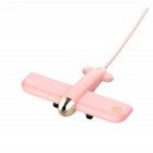 Lovely Aircraft Plane Shape Desktop <span style='color:#F7840C'>USB</span> 2.0 Expander 4-Port <span style='color:#F7840C'>Hub</span> Splitter for PC Computer Laptop Accessories Pink