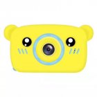 Lovely Auto Focus Digital Camera Cartoon High Definition Mini Sports Camera Toy Gift for Kids yellow With 8G memory card