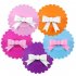 Lovely Bowknot Round Shape Sealing Silicone Cup Cover Decoration white