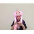 Lovely Cartoon Jumping Animal Ears All Matching Hat Air Bladder Cap Unicorn pink
