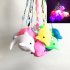 Lovely Dolphin Shape 7Colors Change Quick Flashing Night Light with Hanging Rope yellow