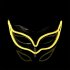 Lovely LED Neon Half Eyes mask for Halloween and Christmas Ball Party Birthday Mask yellow