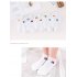 Lovely Shallow Boat Socks Sweet Girls Cotton Low Cut Short Socks with Cartoon Pattern Decor cactus Have a paper card