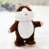 Lovely Talking Plush Hamster Toy  Change Voice  Record Sounds  Nod Head or Walk  Early Education for Baby