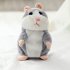 Lovely Talking Plush Hamster Toy  Can Change Voice  Record Sounds  Nod Head or Walk  Early Education 15cm
