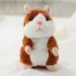 Lovely Talking Plush Hamster Toy  Can Change Voice  Record Sounds  Nod Head or Walk  Early Education 15cm