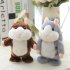 Lovely Talking Plush Hamster Toy Nod Head or Walk  Early Education for Baby  Different Size for Choice   Bright Brown  18cm