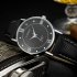 Lovers Business Fashion Leisure Simple Type Quartz Wristwatch small black dial black belt