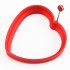 Loving Heart Shape Silicone Fried Egg Maker Mold with Handle Kitchen Gadget red