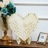 Loving Heart Shape Wooden Tabletop Guest Book Message Pad for Wedding Party JM01671