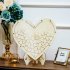 Loving Heart Shape Wooden Tabletop Guest Book Message Pad for Wedding Party JM01671