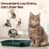 Low Entry Senior Cat Litter Box  Large Size Low Entry Open Top Pet Litter Box  Cat Toilet For Senior Kitten Frail Handicap Disabled Older Elderly Cats Pet Suppl