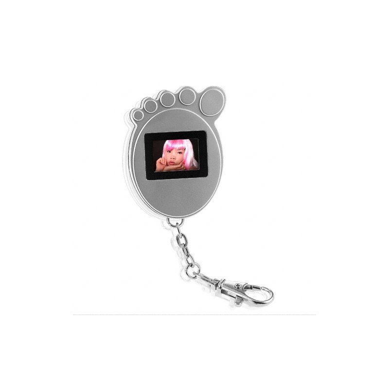 Foot Digital Photo Frame - Silver Color + 8MB Memory
