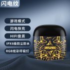 Low-latency Bluetooth-compatible  Earphone Breathing Light Noise Cancelling High-speed Processing Chip Long Battery Life Gaming Wireless Headset T28 Pro Lightning-Pattern