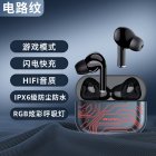 Low-latency Bluetooth-compatible  Earphone Breathing Light Noise Cancelling High-speed Processing Chip Long Battery Life Gaming Wireless Headset T29 Pro circuit pattern