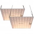 US JUSTSMART LED Grow Light 3x3ft Coverage with New Full Spectrum 100 Watt Plant Growing Lamps 2 Packs