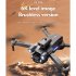 Ls S1s Mini Drone with HD Camera Wifi Optical Flow Positioning RC Quadcopter Brushless Foldable Fpv Drones 4k 1 Battery
