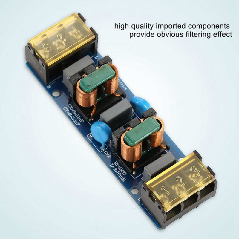25a EMI Two-stage Power Low-pass Filter Audio Power Filter 50/60HZ