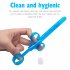 Lubricant Applicator Enema Injector Anal Vagina Clean Tools Syringe Sex Aid Tool Lube Launcher Sex Toys For Couple Adult Erotic blue