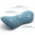 Lumbar Support Pillow Memory Foam Low Back Pain Relief Ergonomic line For Car Seat Office Chair Recliner Bed sky blue mesh