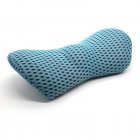 Lumbar Support Pillow Memory Foam Low Back Pain Relief Ergonomic line For Car Seat Office Chair Recliner Bed sky blue mesh