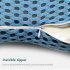 Lumbar Support Pillow Memory Foam Low Back Pain Relief Ergonomic line For Car Seat Office Chair Recliner Bed sky blue mesh