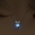 Luminous Alloy Open Cage Mermaid Skull Head Necklace DIY Pendant Halloween Glowing Jewelry Gift NY034 Owl
