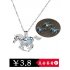 Luminous Alloy Open Cage Mermaid Skull Head Necklace DIY Pendant Halloween Glowing Jewelry Gift NY251 Unicorn