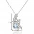 Luminous Alloy Open Cage Mermaid Skull Head Necklace DIY Pendant Halloween Glowing Jewelry Gift NY235 Key