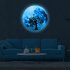 Luminous Blue Moon Wall Sticker Living Room Bedroom Decoration Glow In The Dark Wall Stickers 15G Scarecrow