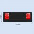 Luminous Car  Parking  Sign Temporary Parking Number Plate Multifunctional High Hardness Safety Hammer Wiper Repairer Stop Sign black