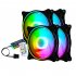 Luminous Case Cooling Fan 120mm Silent Hydraulic Case Radiator Desktop Computer Chassis Cooling Cooler black 4 three aperture RGB