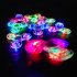 Luminous Crystal Gyro Transparent Led Light Hand Top Spinners Glowing Stress Relief Toys For Children  Crystal transparent color 