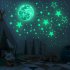 Luminous Moon Stars Wall Stickers for Kids Room Baby Nursery Home Decoration Wall Decals Glow in the Dark Bedroom Ceiling 30cm 3259 3255