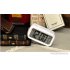 Luminous Noiseless LCD Display Alarm Clock with Snooze Function Thermometer Calendar Decoration Gift  white
