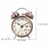 Luminous Retro Twin Bell Loud Alarm Clock Super Silent Non Ticking Table Alarm Clock For Home Office luminous
