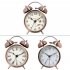 Luminous Retro Twin Bell Loud Alarm Clock Super Silent Non Ticking Table Alarm Clock For Home Office luminous