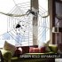 Lumiparty 2Pack Halloween Party Decorations Giant Spider Webs Set with Spider Cotton  Fit for Outdoor and Indoor