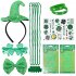 Lumiparty Girl s St  Patrick s Day Dressing up Accessories Set St  Patrick Day Party Favors Gift Set