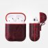 Luxury AirPods Case Leather Protective Cover Skin for Apple AirPod Charging Case rose Red