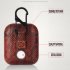 Luxury AirPods Case Leather Protective Cover Skin for Apple AirPod Charging Case brown