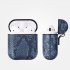 Luxury AirPods Case Leather Protective Cover Skin for Apple AirPod Charging Case blue