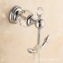 Luxury Brass Crystal Robe Hook Bathroom Wall Mounted Towel Rack Clothes Hanger Home Decoration