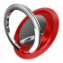 Luxury Rotatable Finger Ring  Mobile  Phone  Holder Stand  For Universal Car Magnetic Mount Phone Back Sticker Pad Bracket black