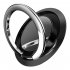 Luxury Rotatable Finger Ring  Mobile  Phone  Holder Stand  For Universal Car Magnetic Mount Phone Back Sticker Pad Bracket black