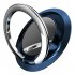 Luxury Rotatable Finger Ring  Mobile  Phone  Holder Stand  For Universal Car Magnetic Mount Phone Back Sticker Pad Bracket black